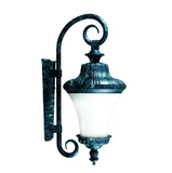 Dabmar Lighting GM460-VG Cast Aluminum Wall Fixture, E12, No Lamp, Verde Green Finish