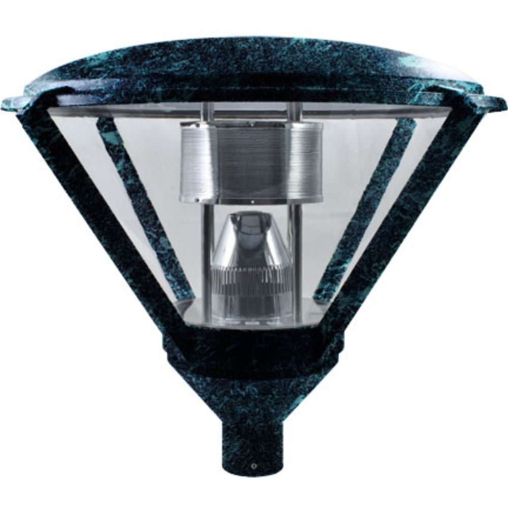 Dabmar Lighting GM500-VG Post Top Light Fixture, Incandescent, 120 Volts, Verde Green Finish