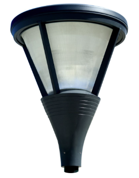 Dabmar Lighting GM580-L54-40K-B Cast Alum Post Top Fixture 120V-277V E39 LED 54W 4000K in Black Finish