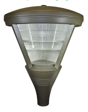 Dabmar Lighting GM580-L54-40K-BZ Cast Alum Post Top Fixture 120V-277V E39 LED 54W 4000K in Bronze Finish