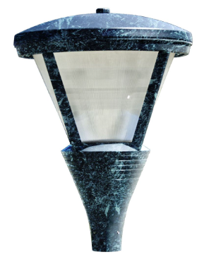 Dabmar Lighting GM580-L54-40K-VG Cast Alum Post Top Fixture 120V-277V E39 LED 54W 4000K in Verde Green Finish