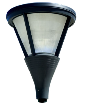 Dabmar Lighting GM580-L54-50K-B Cast Alum Post Top Fixture 120V-277V E39 LED 54W 5000K in Black Finish