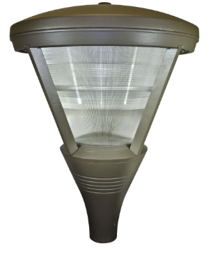Dabmar Lighting GM580-L63-50K-BZ Cast Alum Post Top Fixture 120V-277V E39 LED 63W 5000K in Bronze Finish