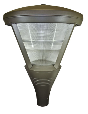 Dabmar Lighting GM580-L80-40K-BZ Cast Alum Post Top Fixture 120V-277V E39 LED 80W 4000K in Bronze Finish