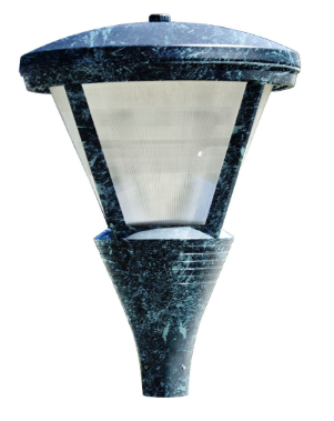 Dabmar Lighting GM580-L80-40K-VG Cast Alum Post Top Fixture 120V-277V E39 LED 80W 4000K in Verde Green Finish