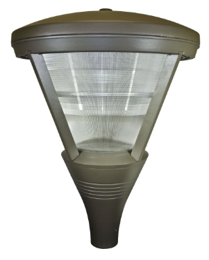 Dabmar Lighting GM580-L80-50K-BZ Cast Alum Post Top Fixture 120V-277V E39 LED 80W 5000K in Bronze Finish