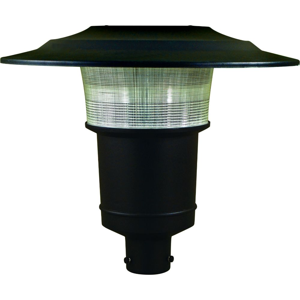Dabmar Lighting GM655-L20-50K-B LED Cast Aluminum Post Top Fixture, 120-277V, G24, Color Temperature 5000K, Black Finish