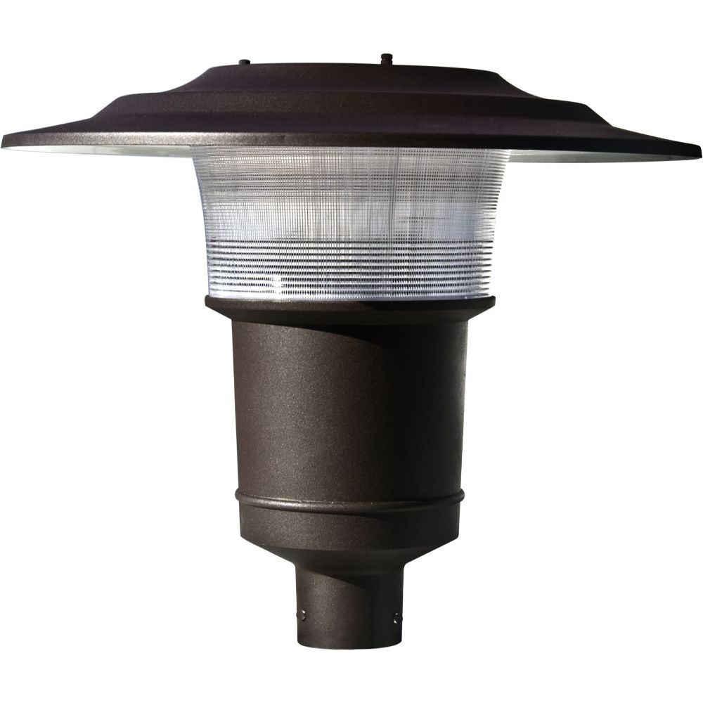Dabmar Lighting GM655-L30-65K-BZ LED Cast Aluminum Post Top Fixture, 85V-265V, E26, Color Temperature 6500K, Bronze Finish