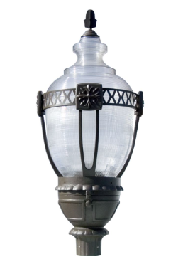 Dabmar Lighting GM660-L63-40K-BZ Cast Alum Post Top Fixture 120V-277V E39 LED 63W 4000K in Bronze Finish