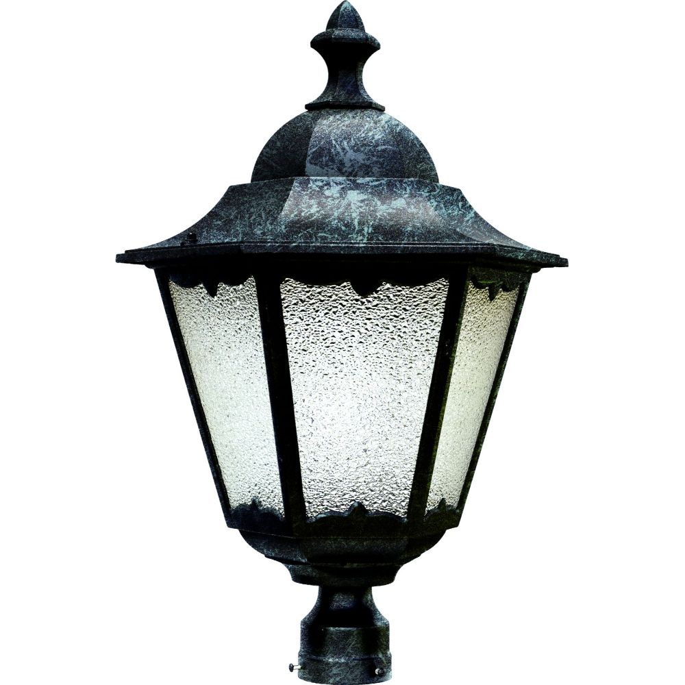 Dabmar Lighting GM812-L20-50K-VG LED Cast Aluminum G24 Post Top Light Fixture, 120V-277V, Color Temperature 5000K, Verde Green Finish