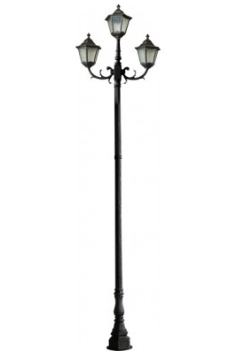 Dabmar Lighting GM8123-BZ 3 Light Cast Aluminum Lantern Light High Pressure Sodium Fixture in Bronze Finish