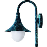 Dabmar Lighting GM996-VG Powder Coated Cast Aluminum Wall Light Fixture, Verde Green Finish