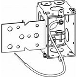 Orbit GMB-1-MC-B 2-3/4” Deep, Gangable 1-Gang Switch Box With MC Clamps & B Bracket