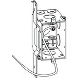 Orbit GMB-1-MC-FB 2-3/4” Deep, Gangable 1-Gang Switch Box With MC Clamps & FB Bracket