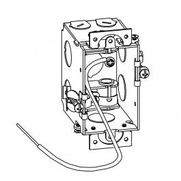 Orbit GMB-1-MC-OW 2-3/4” Deep, Gangable 1-Gang Switch Box With MC Clamps & Locking Grips For Old Work