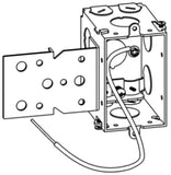 Orbit GMB-1-NM-B 2-3/4” Deep, Gangable 1-Gang Switch Box With NM Cable Clamps & B Bracket