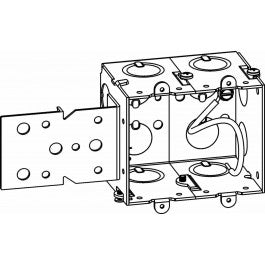 Orbit GMB-2-B 2-3/4” Deep, Gangable 2-Gang Switch Box With B Bracket