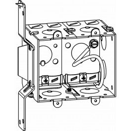 Orbit GMB-2-NM-FB 2-3/4” Deep, Gangable 2-Gang Switch Box With NM Cable Clamps & Fb Bracket