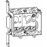 Orbit GMB-2-NM-FB 2-3/4” Deep, Gangable 2-Gang Switch Box With NM Cable Clamps & Fb Bracket