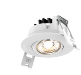 DALS Lighting GMB2-CC-V-WH 2'' LED Round Gimbal, 5CCT - 2700K, 3000K, 3500K, 4000K, 5000K, 8W, 120V-347V, 0-10V dimming - White Finish