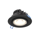 DALS Lighting GMB4-CC-BK 4″ Gimbal Recessed  2700K, 3000K, 3500K, 4000K, 5000K - 5CCT,  810lm, 11W Black Finish