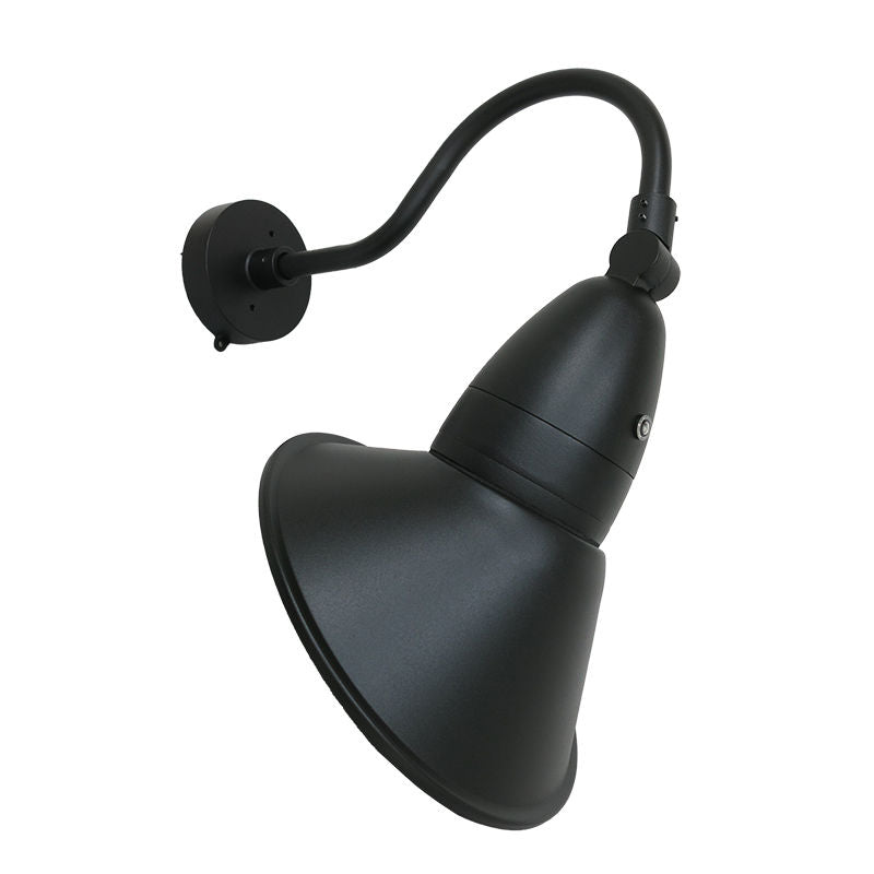 Westgate GNBA-18-35W-MCTP-BK-P 11" 3CCT Angled Gooseneck Barn Light, Wattage 18W/26W/35W, CCT 3000K/4000K/5000K