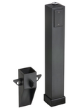 Arlignton GP37B 37″ Gard-N-Post Support For Outdoor Light Fixtures, Black Finish