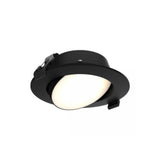 DALS Lighting GPN4-CC-V-BK Multi CCT Round gimbal recessed light - universal 120V-347V, 0-10V dimming