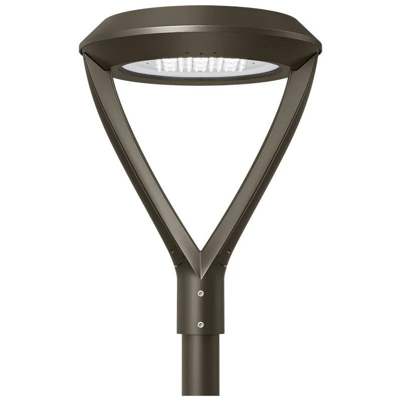 Westgate GPX-22-75W-MCTP-A2 Spec Series Post Disk Light Twin Arm Mount, Selectable Wattage, Multi-Color Temperature, Bronze Finish