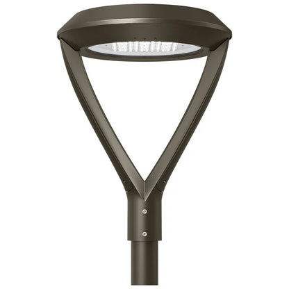 Westgate GPX-90-150W-MCTP-A2 LED Twin Arm Post Mount Area Disk Light, Wattage 90/120/150W, Lumens 150 LM/W, CCT Selectable, Bronze Finish