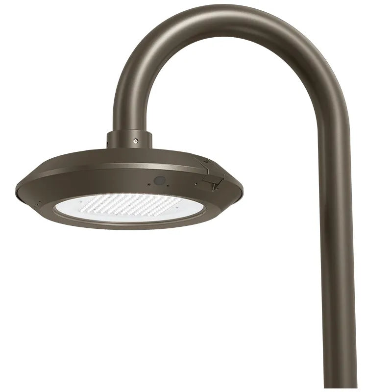 Westgate GPX-90-150W-MCTP-BM LED Bell Post Mount Area Disk Light, Wattage 90/120/150W, Lumens 150 LM/W, CCT Selectable, Bronze Finish