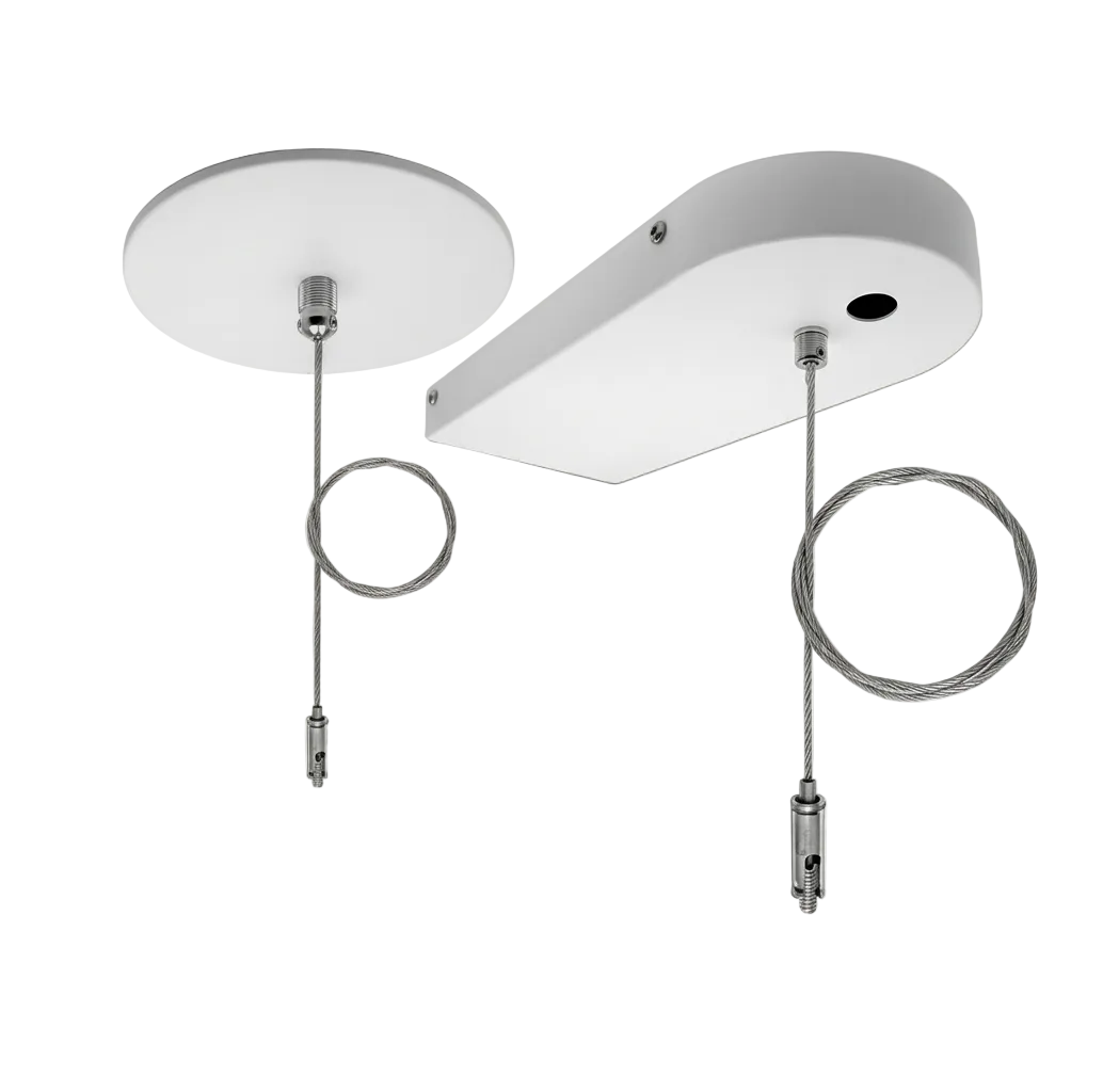 EnvisionLED UDL2-6FT-CPR-1WR-WH-EMB Suspension Kit 6FT Canopy Emergency White
