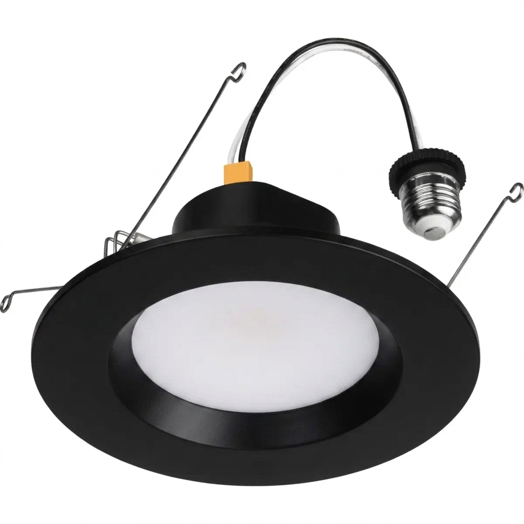 Lutron RRL-RD4BL-TW 4 Inch Retrofit Downlight 8.5W 800lm 4000K Black Trim