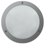 Dabmar Lighting W3900-GRY Cast Aluminum Surface Mounted Wall Fixture, Voltage 120V, Gray Finish