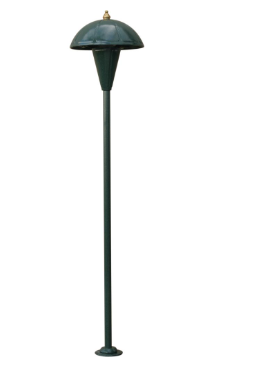Dabmar Lighting LV111-G Cast Aluminum JC-Type Open Lamp G4 LED Path Light, Wattage 20W, Voltage 12V, Green Finish