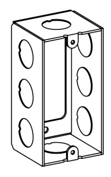 Orbit HB-1-50-EXT 1-7/8” Deep, 1-Gang Welded Handy Extension Ring With 1/2” KO