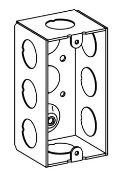 Orbit HB-1-50 1-7/8” Deep, 1-Gang Welded Handy Box With 1/2” KO