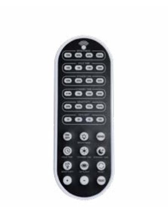 Eiko HBX2-2404-1-M12 Mod Monopoint LED High Bay Light, 240W, 4000K, 120-277V, 10ft Cord, Dimmable, Center mount PIR motion sensor (12v), RC02 remote required