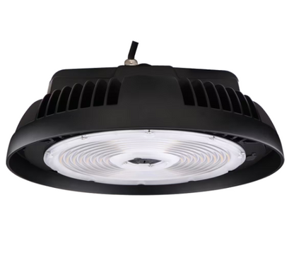 Eiko HBX2-3004-2-M13-FR Mod Monopoint LED High Bay Light, 300W, 4000K, 277-480V, Dimmable, 10ft Cord, PIR centre mount motion sensor and mounting arm, 12VDC, Frosted Lens