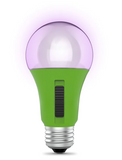 Feit Electric A19/ADJ/GRW/LED/HDRP A19 Multi Spectrum Adjustable Led Grow Light Bulb, Wattage 9W, Voltage 120V, Green Finish