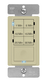 Enerlites HET06A-R-I Countdown Timer Switch for bathroom fans and household lights, 1-5-10-15-20-30 Min Settings with Manual Override, Always On Blue LED, Neutral Wire