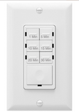 Enerlites HET06A-R-W In-Wall Preset Countdown Timer Switch (1 Minute-30 Minutes) - White