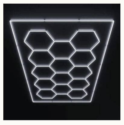 Westgate HEX-96X190-534W-30K-UNIV Hex car shop decorative light kit with frame 96in x 190in, 534W, 130LM/W, 3000K