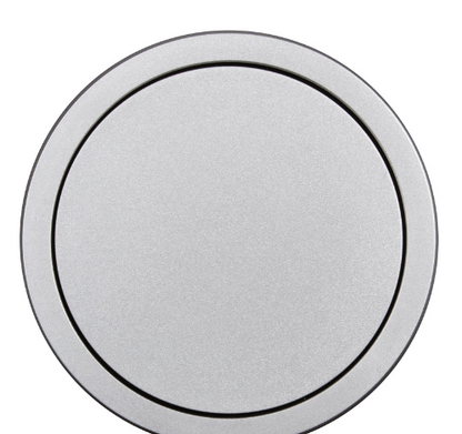 Lew Electric PUR20GACBTQD-RSS Kitchen Round Pop Up GFCI, Speaker, USB-A/C, QI, Stainless Plastic