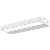 DALS Lighting HLF18-3K-WH Fixed Hardware Linear 18" Wide LED Under Cabinet Light Bar - 3000K & 120 Volt