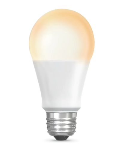 Feit Electric A800/HLTH/LEDI/4 A19 Day & Night Circadian Rhythm LED Light Bulb, Multi-Color Temperature, Wattage 9.5W, Voltage 120V - 4 Pack