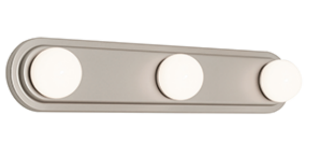 AFX Lighting HLWV240517LAJMVSN Hollywood 24 Inch LED 3 Light Vanity Wall Light, 120-277V, Watt 20W,Selectable 5CCT Satin Nickel Finish