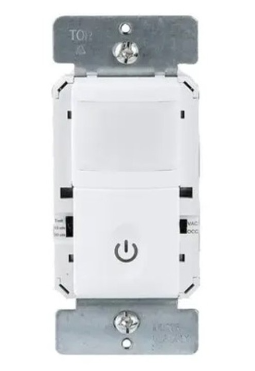 Enerlites HMVS-J-W WHITE SINGLE POLE SECURED GROUND WIRE OCCUPANCY SENSOR SWITCH