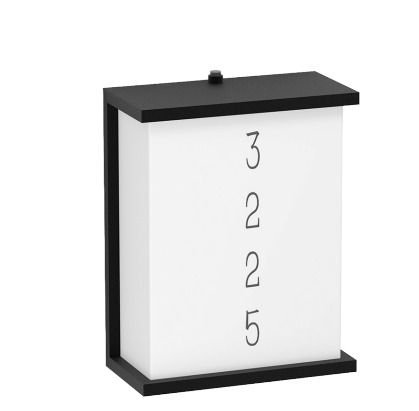 Westgate HNS-55PC-DD-CUSTOM Ada 8" x 10" Full Lens House Number Signage, 120-277V, Dual Dimming, Custom Silk Screen Digits, Selectable CCT, Custom Finish