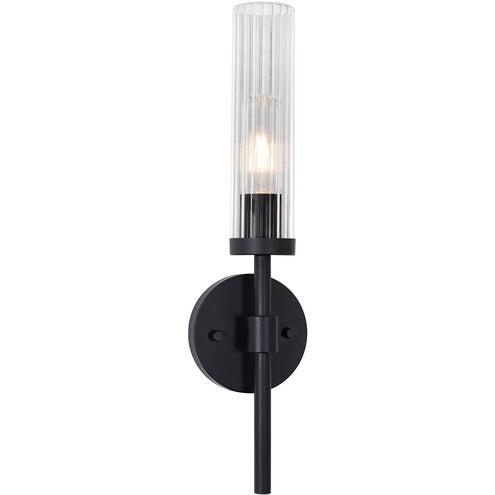 AFX Lighting HNTS0518MBBK Huntington 1 Light 4.5 inch ADA Wall Sconce Wall Light in Black Finish